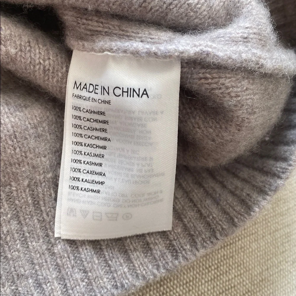 Club Monaco Boiled Cashmere Cardigan Sweater Button Down V-Neck Gray Size XS - Picture 7 of 11